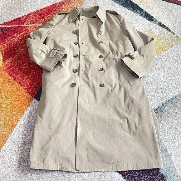 Vintage London Fog Men's Main/Trench/Over Coat Size 42 Long w Removable Lining - Picture 1 of 5
